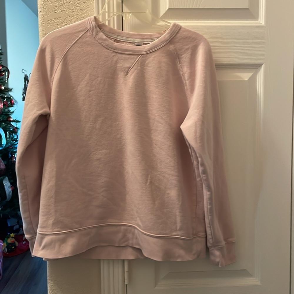 Old Navy Long-Sleeve pale pink Sweatshirt M